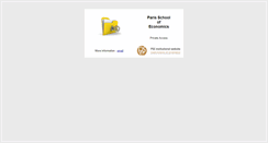 Desktop Screenshot of parisschoolofeconomics.com