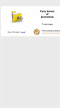 Mobile Screenshot of parisschoolofeconomics.com